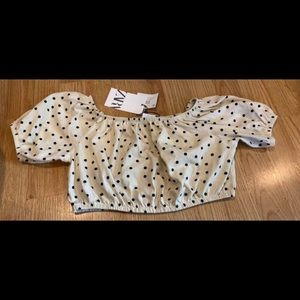 Zara crop top size 10 years new with tags